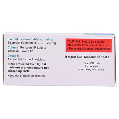 Bisofig 2.5mg Strip Of 10 Tablets