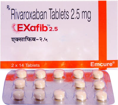 Exafib 2.5mg Strip Of 14 Tablets