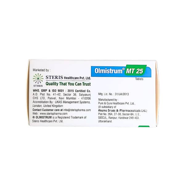 Olmistrum Mt 25mg Strip Of 10 Tablet