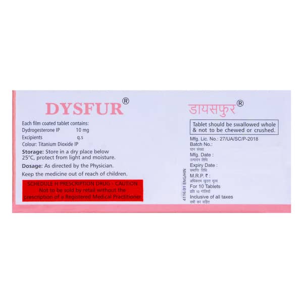 Dysfur 10mg Strip Of 10 Tablets