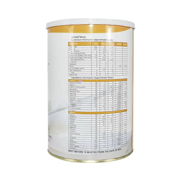 Mits Pro Renal Icecream Vanilla Flavour Tin Of 400Gm Powder