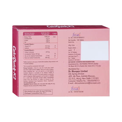 Calciquick K2 Forte Strip Of 10 Tablets