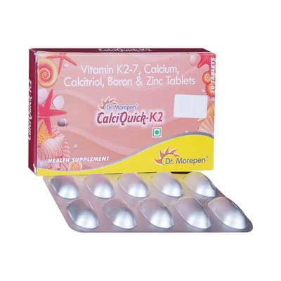 Calciquick K2 Forte Strip Of 10 Tablets