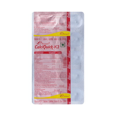 Calciquick K2 Forte Strip Of 10 Tablets