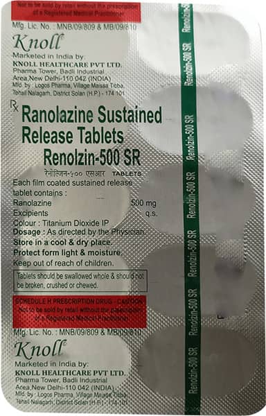 Renolzin Sr 500mg Strip Of 10 Tablets