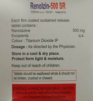 Renolzin Sr 500mg Strip Of 10 Tablets