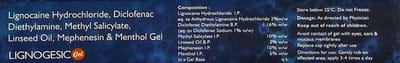 Lignogesic Tube Of 30gm Gel