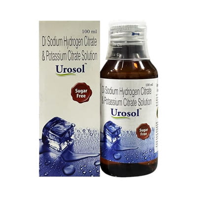 Urosol Orange Flavour Sugar Free Bottle Of 100ml Solution