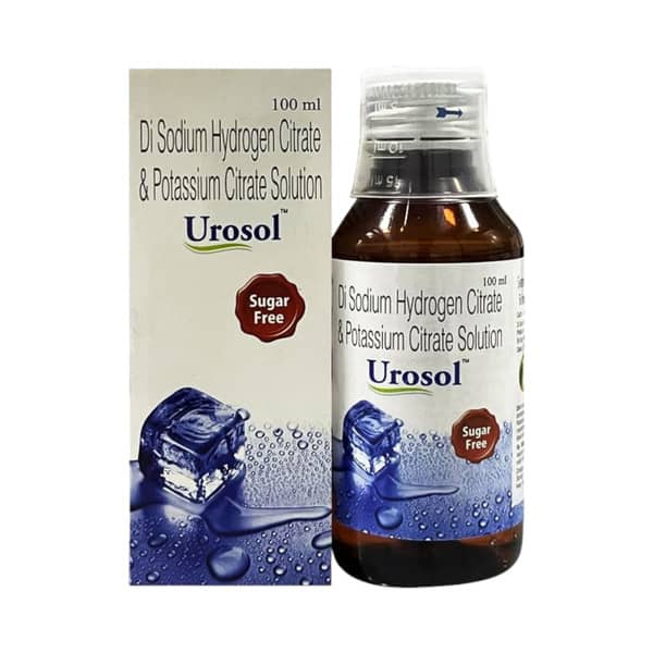 Urosol Orange Flavour Sugar Free Bottle Of 100ml Solution