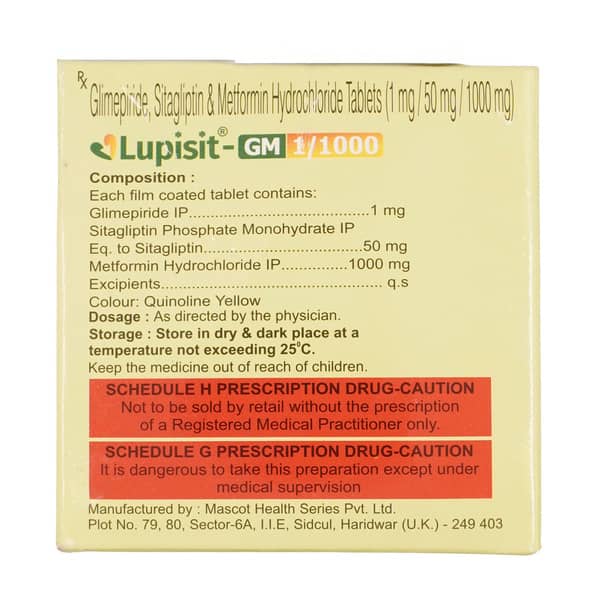 Lupisit Gm 1/1000Mg Strip Of 10 Tablets
