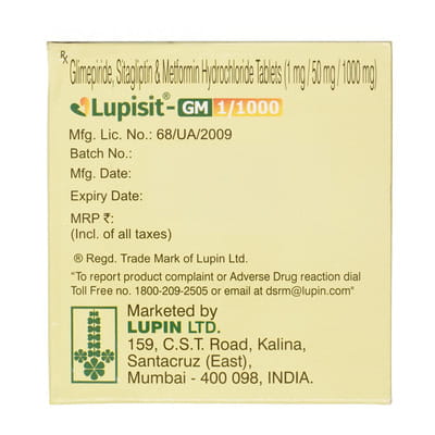 Lupisit Gm 1/1000mg Strip Of 10 Tablets