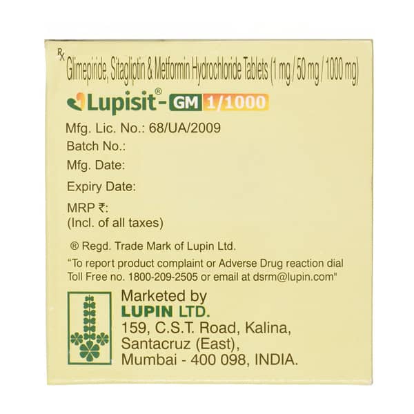 Lupisit Gm 1/1000Mg Strip Of 10 Tablets