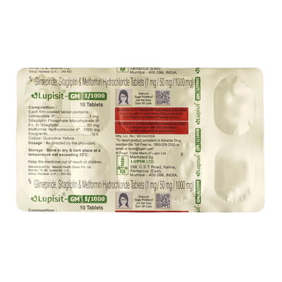Lupisit Gm 1/1000mg Strip Of 10 Tablets