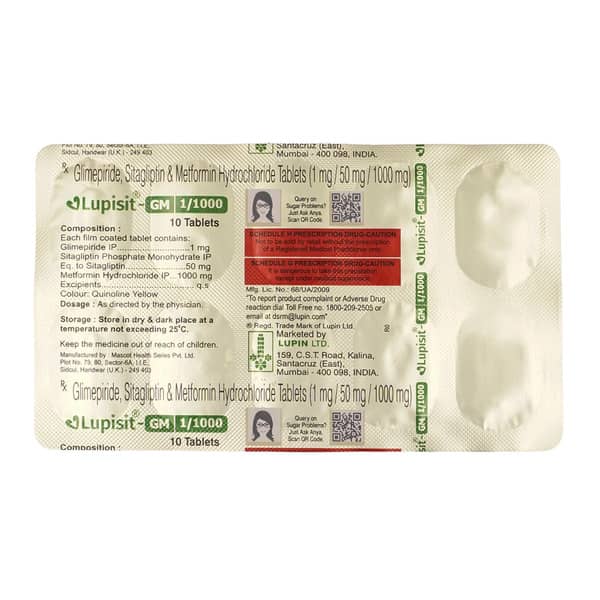 Lupisit Gm 1/1000Mg Strip Of 10 Tablets