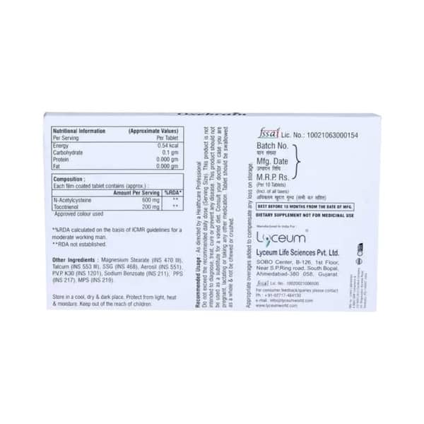 Oxebrain Strip Of 10 Tablets