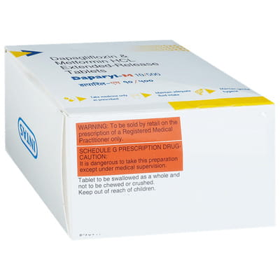 Daparyl M 10/500mg Strip Of 10 Tablets