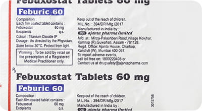Feburic 60mg Tablet 15'S