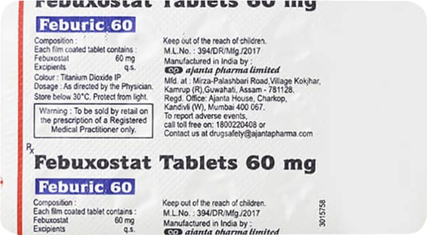 Feburic 60mg Tablet 15'S