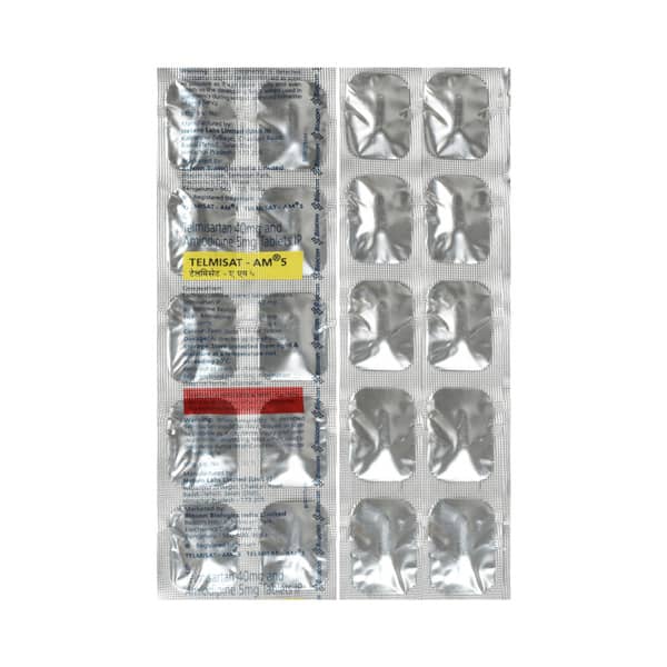 Telmisat Am 5Mg Strip Of 15 Tablets