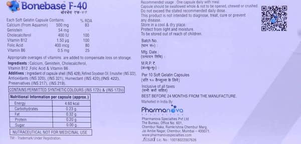Bonebase F 40mg Strip Of 10 Tablets