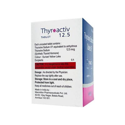 Thyroactiv 12.5 Tablet 100 No'S