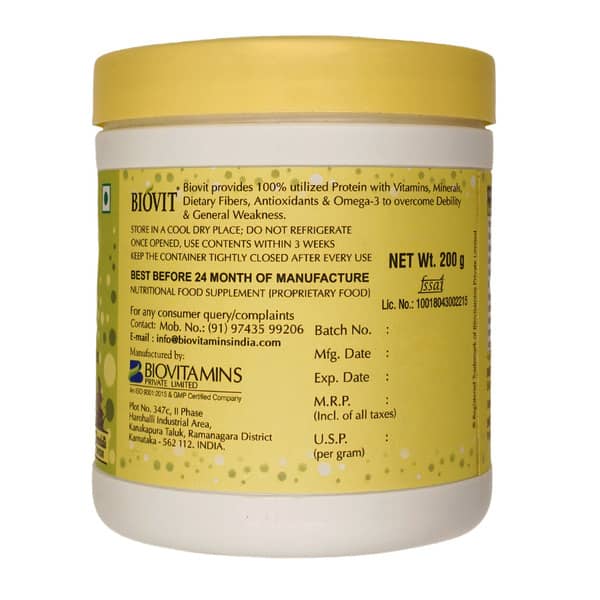 Biovit Chocolate Flavour Bottle Of 200Gm Powder