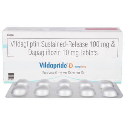 Vildapride D 100/10mg Strip Of 10 Tablets