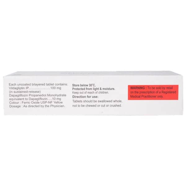Vildapride D 100/10mg Strip Of 10 Tablets