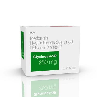Glycinova Sr 250mg Strip Of 10 Tablets