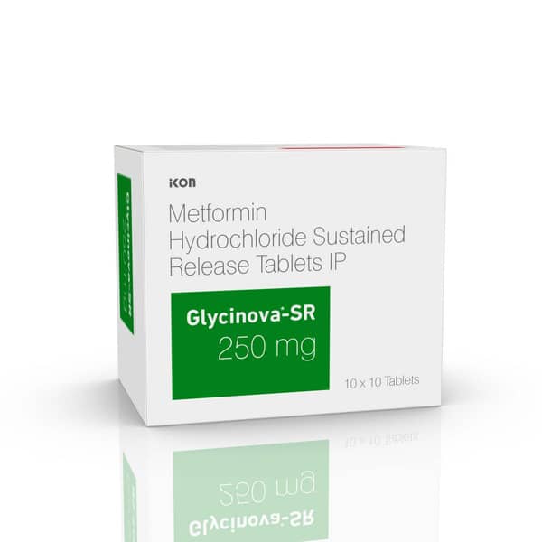 Glycinova Sr 250mg Strip Of 10 Tablets