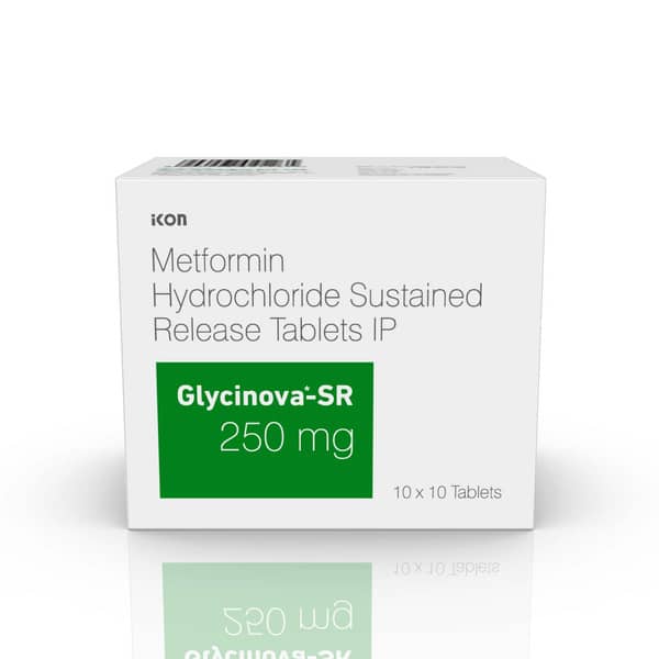 Glycinova Sr 250mg Strip Of 10 Tablets