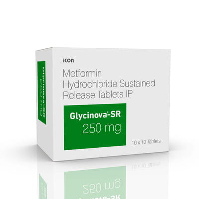 Glycinova Sr 250mg Strip Of 10 Tablets