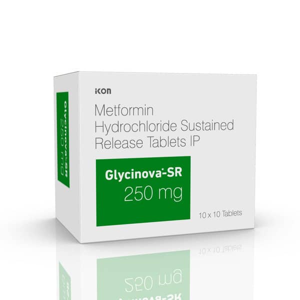 Glycinova Sr 250mg Strip Of 10 Tablets