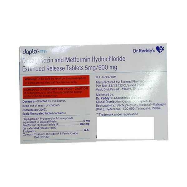 Daplo M 5/500mg Strip Of 10 Tablets