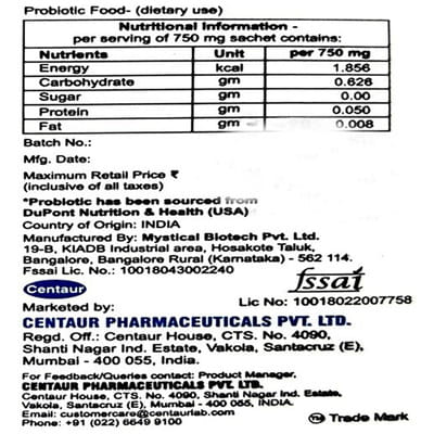 Respistrong 750mg Vanilla Orange Flavour Sachet Of 0.75gm Powder