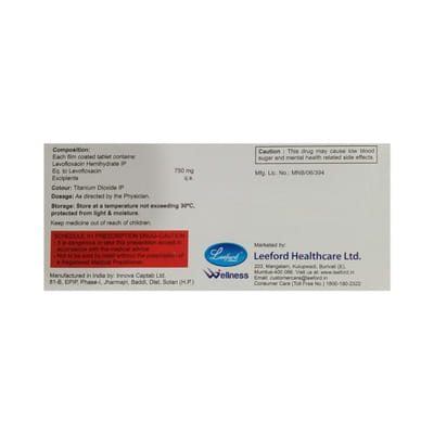 Levelfox 750 Strip Of 5 Tablets