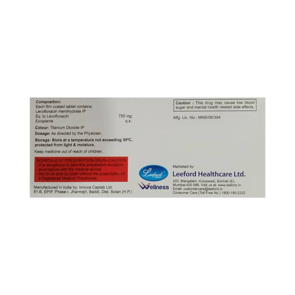 Levelfox 750 Strip Of 5 Tablets