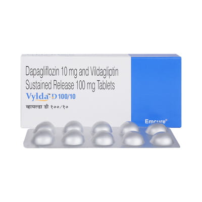 Vylda D 100/5mg Strip Of 10 Tablets
