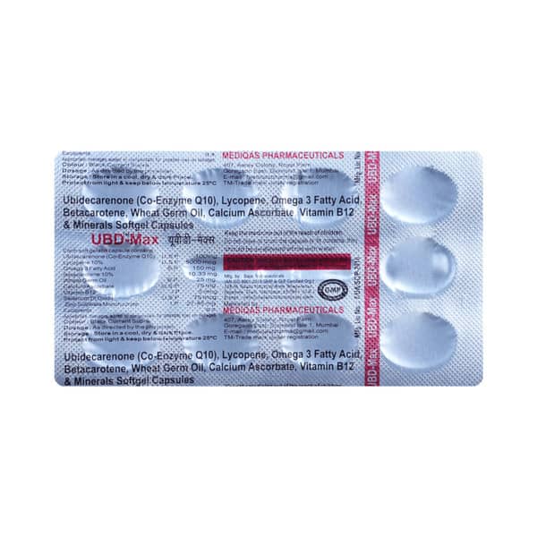 Ubd Max Strip Of 10 Capsules