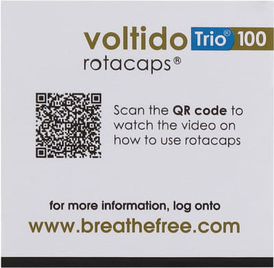 Voltido Trio 100mcg Box Of 30 Rotacaps