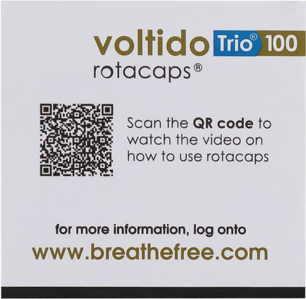 Voltido Trio 100mcg Bottle Of 30 Rotacaps
