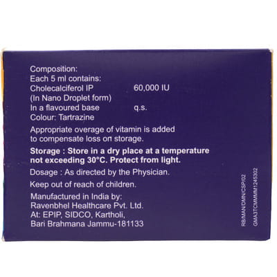 D3 Must Nano Pineapple Flavour Sugar Free Bottle Of 5ml Oral Solution