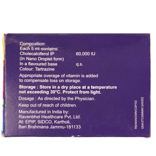 D3 Must Nano Pineapple Flavour Sugar Free Bottle Of 5ml Oral Solution