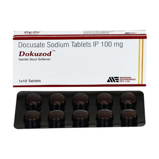Dokuzod 100Mg Strip Of 10 Tablets