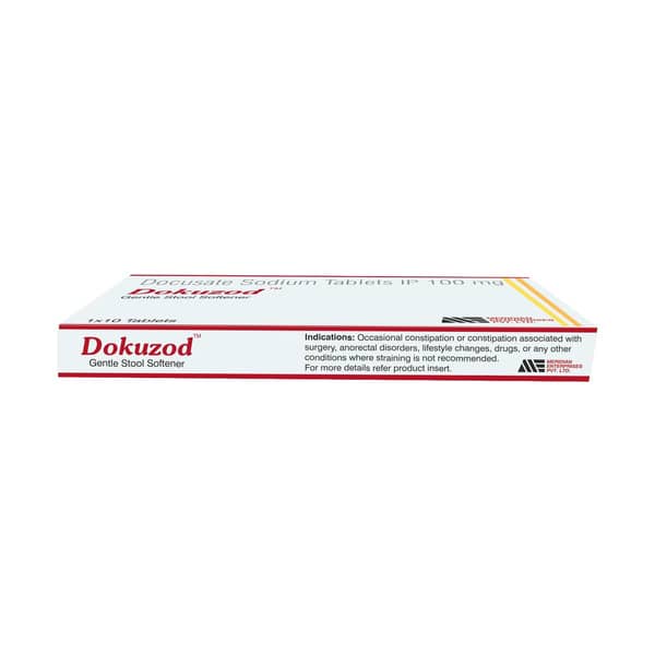 Dokuzod 100Mg Strip Of 10 Tablets