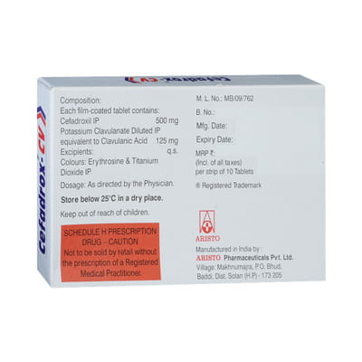 Cefredrox Cv Strip Of 10 Tablets