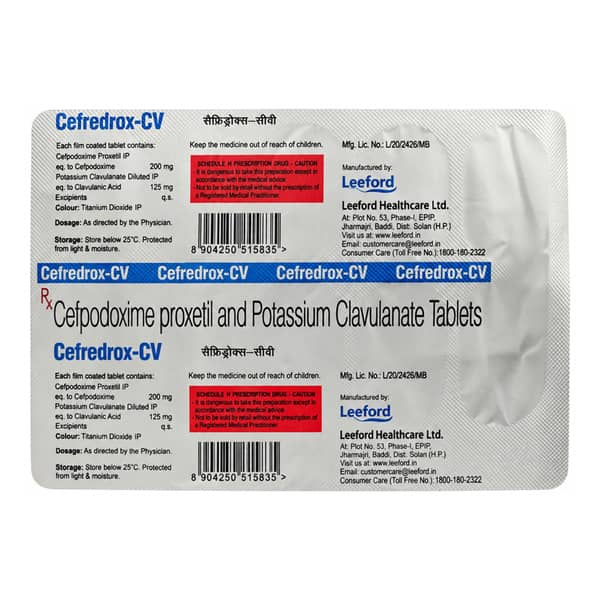 Cefredrox Cv Strip Of 10 Tablets