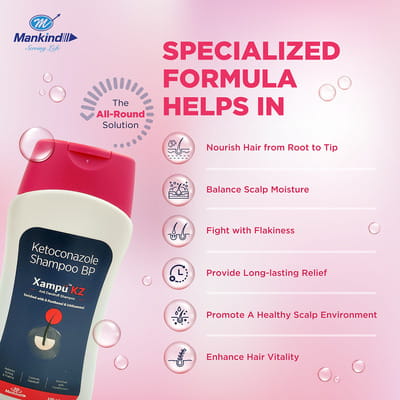 Xampu Kz Bottle Of 100ml Anti Dandruff Shampoo