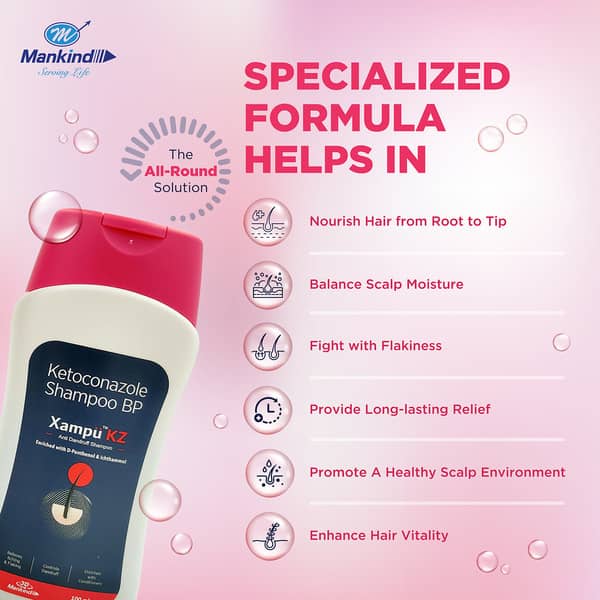 Xampu Kz Bottle Of 100ml Anti Dandruff Shampoo