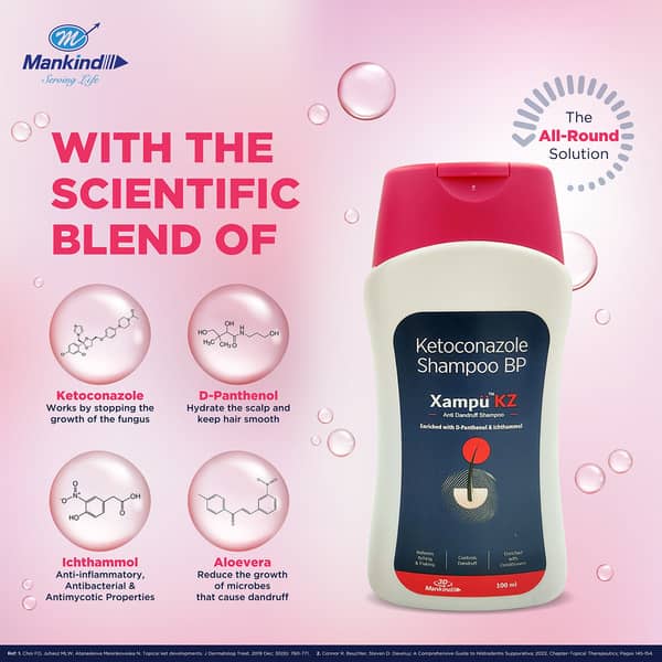 Xampu Kz Bottle Of 100ml Anti Dandruff Shampoo